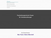 psychotherapie-marschall.de Webseite Vorschau