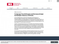 psychotherapie-ms.ch Webseite Vorschau