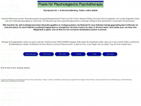 psychotherapie-schmallenberg.de Webseite Vorschau