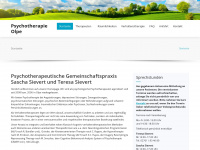 psychotherapie-sievert.de Webseite Vorschau