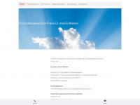 psychotherapiepraxiswarken.de Webseite Vorschau