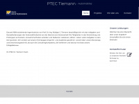 ptec-tiemann.de Webseite Vorschau