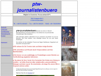 ptw-journalistenbuero.de Webseite Vorschau