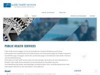 public-health-services.ch Webseite Vorschau