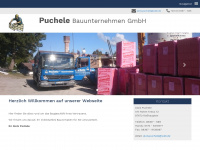 puchele-bau.de Webseite Vorschau