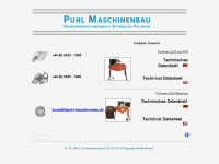 puhl-maschinenbau.de Webseite Vorschau