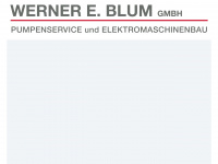 pumpen-blum.de Webseite Vorschau