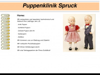 puppenklinik-spruck.de Webseite Vorschau