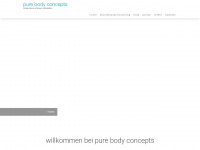 pure-body-concepts.de Webseite Vorschau