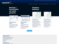 puresync.de Webseite Vorschau