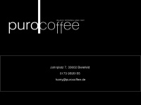 puro-coffee.de Webseite Vorschau