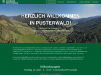 pusterwald.at Webseite Vorschau