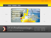 pv-profimontage.de Webseite Vorschau