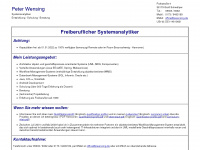 pwensing.de Webseite Vorschau