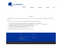 q-adapta.ch Webseite Vorschau
