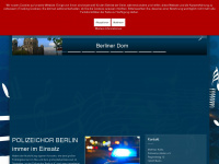 polizeichor-berlin.de Webseite Vorschau