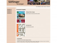 soeflinger-anzeiger.de Webseite Vorschau