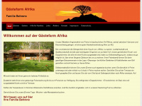 gaestefarm-afrika.de Webseite Vorschau