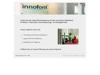 innofont.com Webseite Vorschau