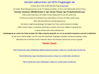 qfd-fragebogen.de Webseite Vorschau