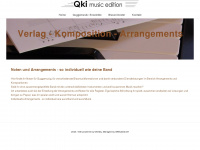 qkimusicedition.ch Webseite Vorschau