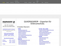 quadragard.ch Webseite Vorschau