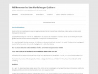 quaeker-heidelberg.de Webseite Vorschau