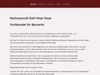 ra-kanzlei-rose.de Webseite Vorschau