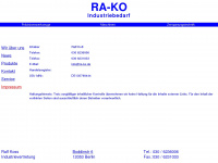 ra-ko.de Webseite Vorschau