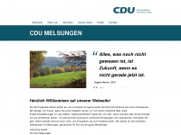 cdu-melsungen.de Webseite Vorschau