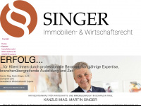 ra-singer.at Webseite Vorschau