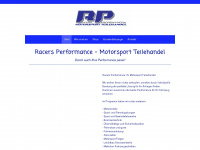 racers-performance.de Webseite Vorschau