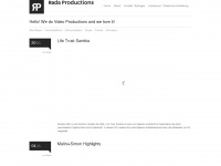 rada-productions.de Webseite Vorschau