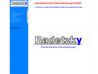 radetzky-haustechnik.de Webseite Vorschau