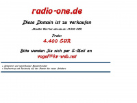 radio-one.de Webseite Vorschau