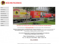 raeumungsmax.at Webseite Vorschau