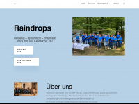 raindrops-kestenholz.ch Webseite Vorschau