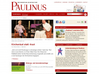 wochenzeitung.paulinus.de Webseite Vorschau