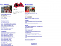 alpstours.alpsbiketours.de Webseite Vorschau