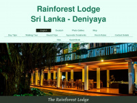 rainforestlodge-srilanka.de Webseite Vorschau