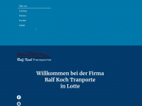 ralfkoch-transporte.de Webseite Vorschau