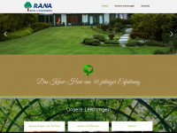 rana-gartenbau.de Webseite Vorschau