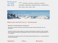 ranft-law.ch Webseite Vorschau