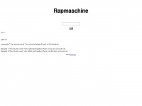 rapmaschine.de Webseite Vorschau