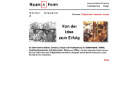 raum-form-albustin.de Webseite Vorschau