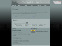 modarchive.org Webseite Vorschau