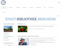 stadtbibliothek.bergheim.de Webseite Vorschau