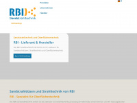 rbi-strahltechnik.de Webseite Vorschau
