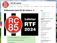 rc85lehrte.de Webseite Vorschau