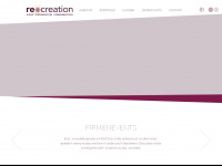 re-creation.at Webseite Vorschau